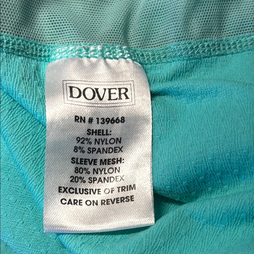 Dover riding sport blue/green sleeveless riding top size XS - Picture 7 of 12